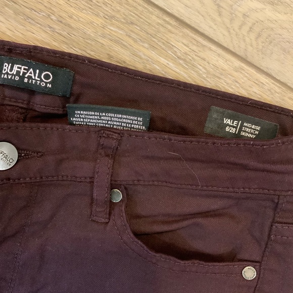 Buffalo mid-rise stretch skinny black jeans. Size 6/28. 3 colors to choose - Picture 5 of 8